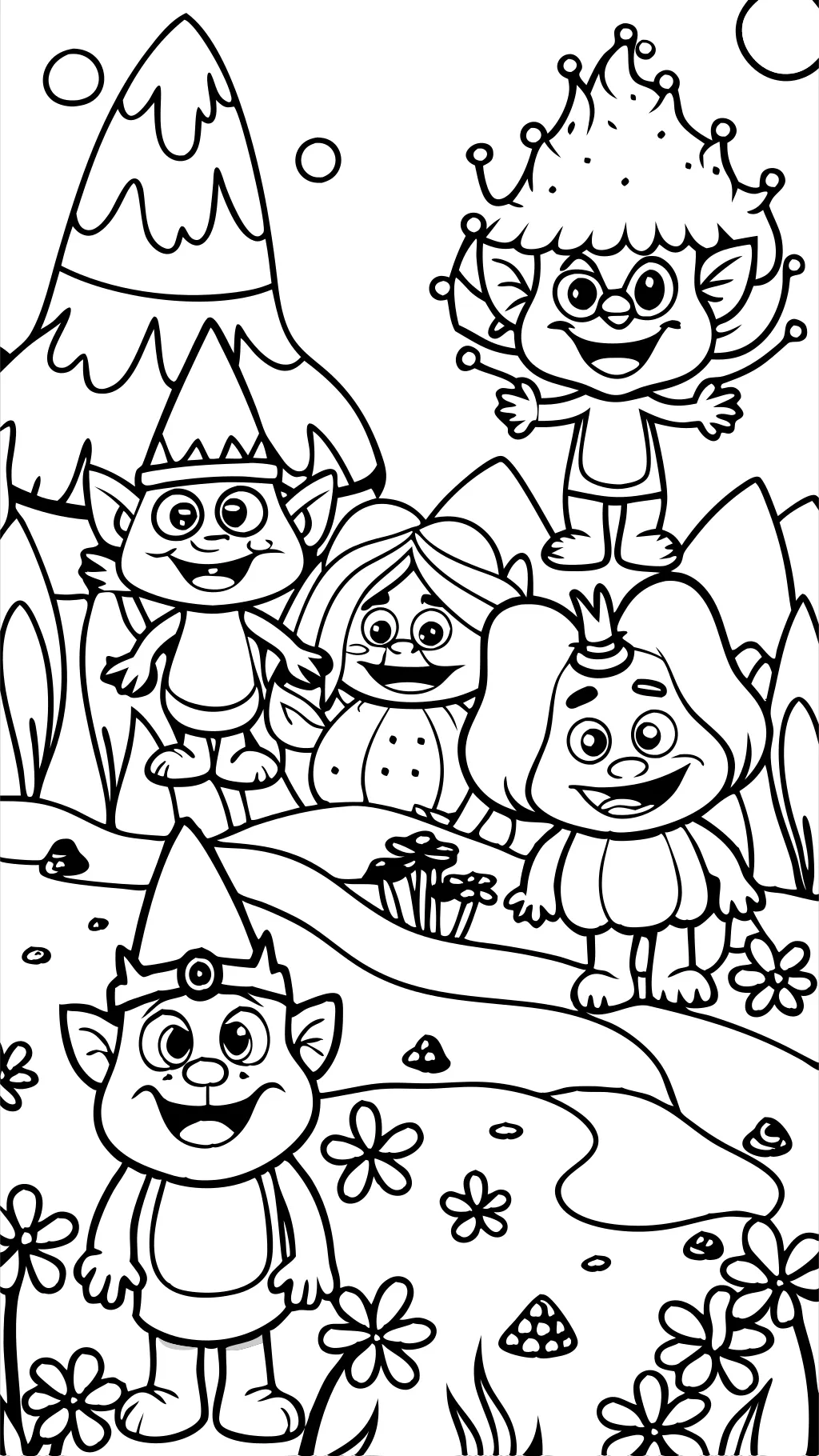 coloriages trolls